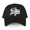 Adjustable Unisex Baseball Cap Balck Women Luxury Hats DEATH Logo Man Hip Hop Cool Short Visor Hat Snapback Adult Sport Bonnet