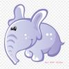 Elephant Cartoon Iron On Heat Transfer Printing Vinyl Patches Sticker for Clothes DIY Appliques Washable Patches