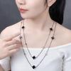 Two-tone Copper Chain Oil Drop Necklace Long Sweater Chain Autumn and Winter Female Hundred with New Clothes Accessories