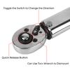 1/4'' Drive Professional Adjustable Torque Wrench Spanner Hand Tool For Car Bicycle Motorbike Use 5-25N.m Micrometer
