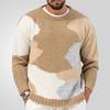 Men's Vintage Crew Neck Sweater Loose Fit Lightweight Long Sleeve Sweatshirts Knitted Pullover Casual Fall Winter Warm Soft Dressy Sweaters for Men
