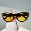 Vintage Cat Eye Sunglasses Women  New Fashion Outdoor Decor Shades Trendy Luxury Brand Designer Anti-UV Sun Glasses