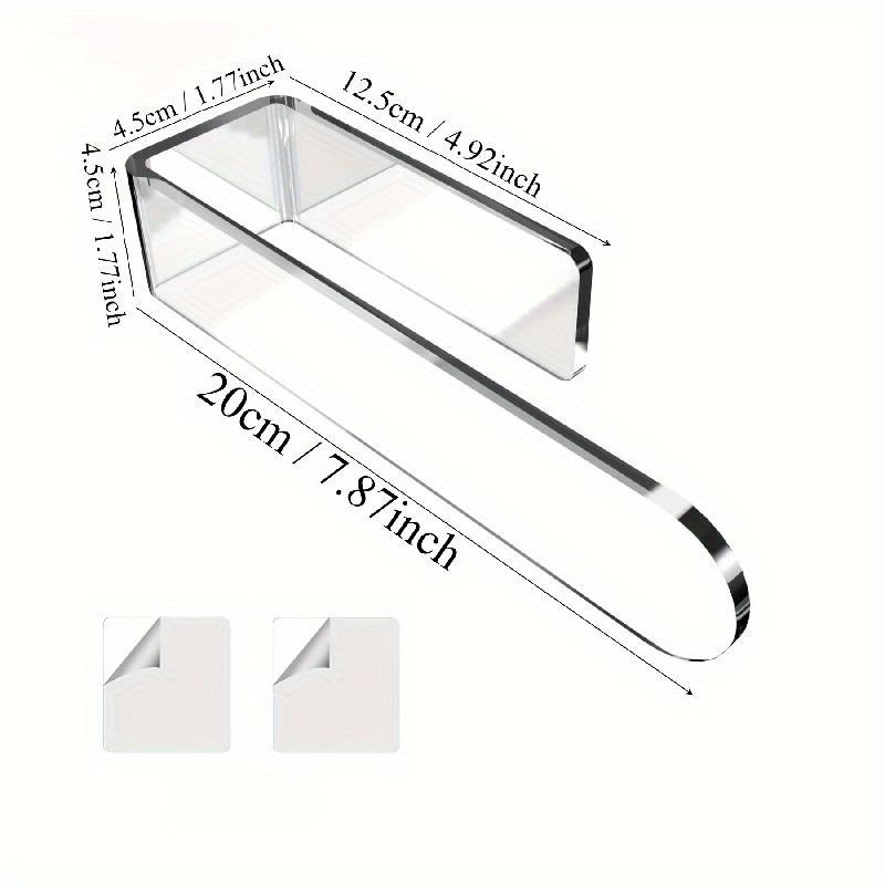 1pcs Wall Mounted Self-adhesive Towel Holder,  Drain Rack And Hook, Multifunctional Bathroom Kitchen Organizer, Home Supplies