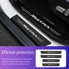 4 Pieces of Car Threshold Carbon Fiber Scratch Resistant Protective Stickers for Hyundai Mingtu Tucson Car