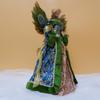 Christmas Doll Standing Treetop Figurine Angel In Gown Home Table Decoration Room Decor Statue Home Accessories Desk Decor