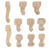 European Style Accessories Furniture Foot Legs Vintage Wood Carved Cabinet Seat Feets Home Decor