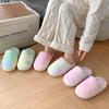 Fashion Shoes for Women Cute Home Platform Slippers Men Couples Winter Plush Slides Indoor Lovely Cotton Shoes Flat Fluffy Slippers