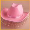 Crystal Tassels Rhinestone Cap Elegant Bride Cowgirl Hats New Cowboy Hat  Photo Props