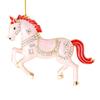 Horse Christmas Ornaments Sparkly Rhinestone Horse Hanging Decoration Acrylic Christmas Tree Ornament for Winter Xmas Party Supplies Holiday Home