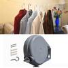 Retractable Clothesline 49.2ft Length 30lbs Load Bearing Wall Mounted Clothes Line Single Line