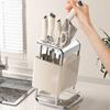Anti-slip Countertop Knives Holder Stable Cutlery Organizer Kitchen Storage Rack  Kitchenware