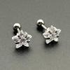 316L Stainless Steel Helix Piercing Star Earrings Women 1Pc Trend Zircon Lobe Rook Cartilage Ear Jewelry Body Accessories