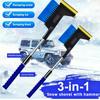 Winter Car Mounted Snow Removal Shovel with Three In One Snow Shovel Tool for Sweeping Snow, Scraping Snow with Safety Hammer