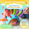 Montessori Hedgehog Toy for Babies, Early Education Toy for Concentration and Fine Motor Skills, Sensory Development and Spelling Practice