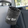 Car Trash Can Foldable Design with Fastener Tape Large Capacity Easy Installation Collapsible Rubbish Bin Garbage Holder