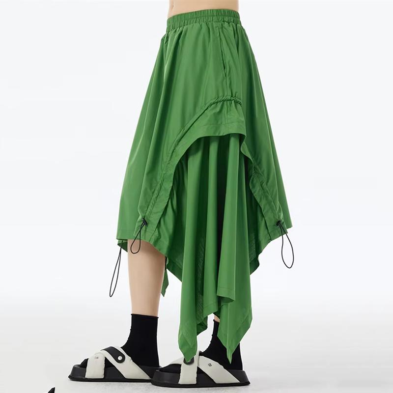 Xitao Asymmetrical Drawstring Loose Skirt HQQ2442