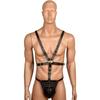 Men's Bondage Chastity Pants Erotic Wearing Panties Penis Strap Leather Clothes Fetish BDSM Briefs Chain Thong