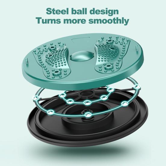 Waist Twist Board Waist Foot Massage Waist Twister Abdominal Muscles Strengthening Waist Exercise Slimming Twisting Disc Fitness Gear