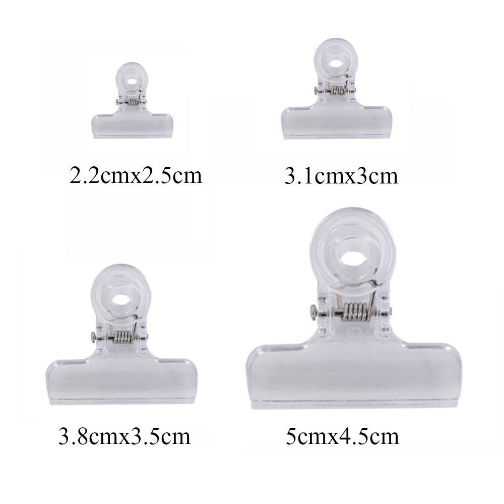 Acrylic Simple Transparent Food Storage Clip Dovetail Clamp Long Tail Clip Memo Folder
