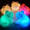 Beautiful And Attractive Magic Led Night Lights Frog Shape Colorful Changing Lamp Room Bar Decor