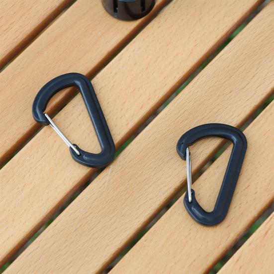 10Pcs Climbing Carabiner Heavy Duty Lightweight Portable Outdoor Hiking Camping Backpacking D-shaped Ring Buckle Snap Hook Clip