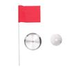 Golf Flag Hole Cup Set Stainless Steel Double Layer Hole Cup and Flag Stick for Yard