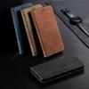 Luxury Cowboy Denim Leather Phone Book Wallet Case Stand For iPhone Samsung Xiaomi Redmi Huawei Honor OPPO Card Slot Business Slim Magnetic Flip Cover