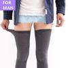 Man Thigh High Socks Cotton Long Socks Over Knee Socks Male Thigh High Stockings