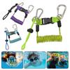 Scuba Diving Camera Lanyard with Quick Release Buckle Scuba Diving Coil Landyard Anti-Lost for Underwater Camera Flashlight