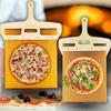 Pizza Sliding Shovel with Wooden Handle Double-Sided Wood Pizza Spatula Non-Stick Paddle for Indoor Outdoor Ovens