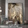 Feather Gold Color Lamp Poster Canvas Print Wall Nordic Minimalist Style Art Modular Living Room Bedroom Home Without Frame