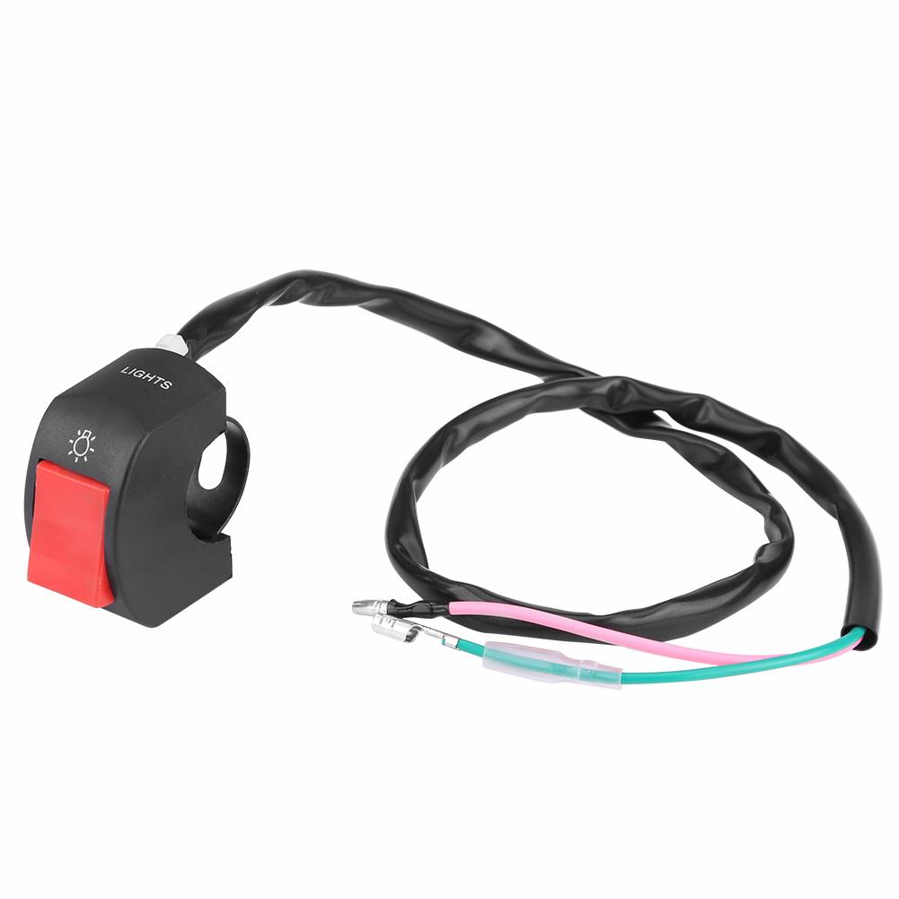 22mm 7 8 Universal Motorcycle Handlebar Switch Headlight Fog Light Switch W ON OFF Button