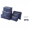 6-Piece Oxford Cloth Travel Storage Set: Includes Shoe Bag, Underwear Organizer, and More.