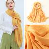 2025 Silk Scarf Women'S Fashion Sunscreen Sunshade Beach Long Scarf Solid Color Cotton And Linen Silk Scarf Scarf