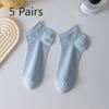 5 Pairs of Mulberry Silk Socks Women's Summer Thin Socks Sweat Absorbent Breathable Anti-pilling Anti-odour Antibacterial Boneless Socks