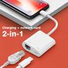 Tpye-C Lighting To RJ45 Ethernet OTG Adapter LAN Wired Network Cable/Hub With Charge Port for  iPad iPhone 14 13 12 11 Pro Max Samsung Xiaomi Redmi