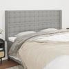 VidaXL Headboard with Ears Light Grey 203x16x118-128 Cm Fabric3120036