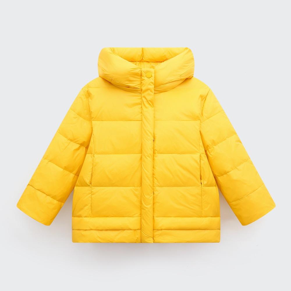 Children's Hooded Solid-color Light and Warm Down Jacket, Multi-color Coat for Boys and Girls Winter