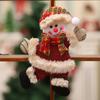 Elk Bear Santa Snowman Christmas Dolls Christmas Tree Hanging Doll Ornaments Navidad 2024 New Year Merry Christmas Decoration