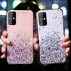 Fashion Bling Case For Samsung Galaxy S25 S24 S23 S21 Ultra S20 FE A56 A36 A54 A34 A73 A53 A15 A25 A35 A55 A05 A72 A52 A71 A51 Glitter Silicone Cover