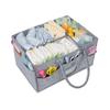 Travel Portable Mommy Bag Multifunctional Diaper Storage Bag Felt Cloth Storage Basket for Baby Suppily Diaper Organizer