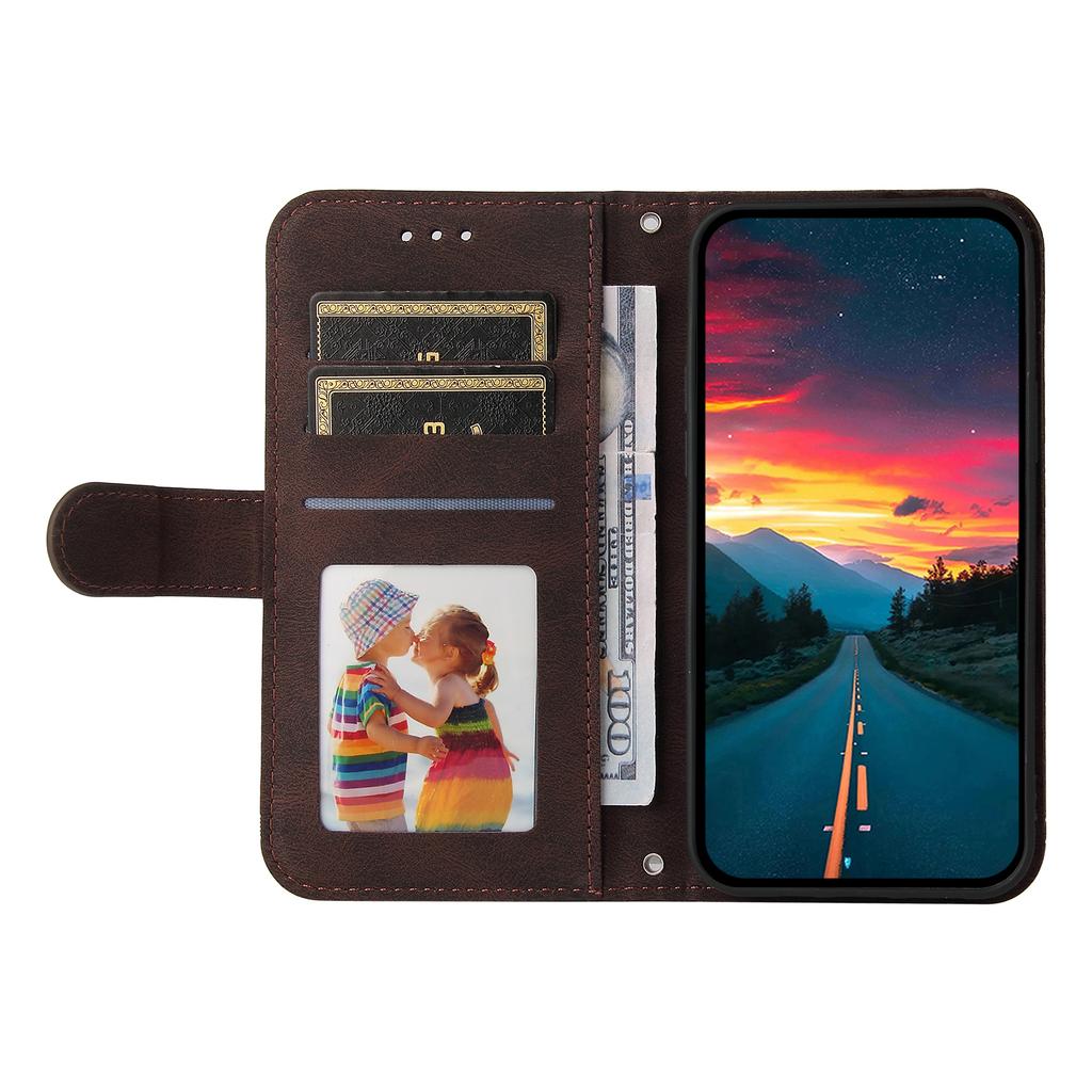 For Vivo Y29s 5G/Y04 4G Leather Wallet Cases Skin Touch Phone Cover Stand with Strap
