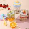 500ml Breakfast Cups Seal Oats Container New Yogurt Bowl  for Oatmeal Cereal Nut Yogurt