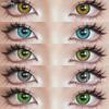 Colored Contact Lenses 2PCS Halloween Costume Colored Invisible Red Lenses Cosplay Color Makeup Purple Contact Lenses Eye Makeup Lenses