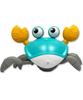 Crab Crab Carnival Moving Crab Toy Crab Crab Carnival Crab Lights Up Electric Automatic Robot Rechargeable Sound Sensor Obstacle Avoidance Pet Chasing