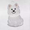 Cartoon Dog Shape Dog Hair Storage Box Hair Grooming Transparent Pet Hair Keychain Diy Handmade Acrylic Puppy Pendants Backpack