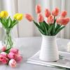3PCS Artificial Tulip Bouquet Real Touch Long Stem Flowers for Wedding Garden Decor Home Vase Centerpiece Mother's Day Gift