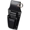 Driver and Pliers Holder, 2 Tiers, Black and Gold, Light PU Leather Series, AH-72BG
