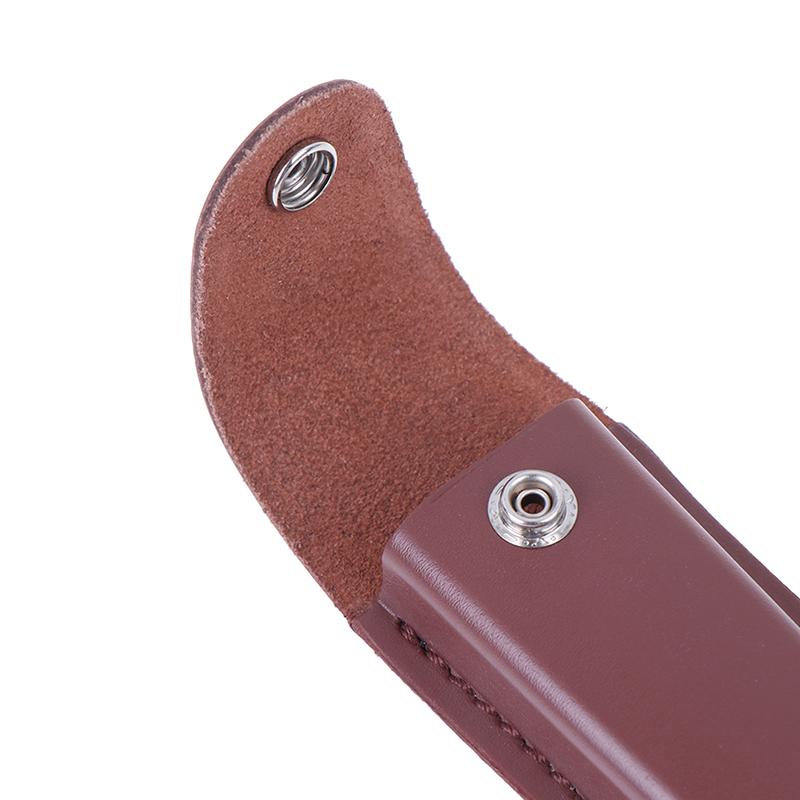 1PC Portable Cowhide Leather Knife Sheath Scabbard General Folding Knife Sheath Holster Durable