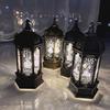 Christmas Lantern Lights Retro Glass Night Light Create Atmosphere Indoor/outdoor Decorative LED Ornaments